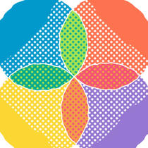 Multicolored circular log of the US Caribbean & Florida Digital Newspaper Project